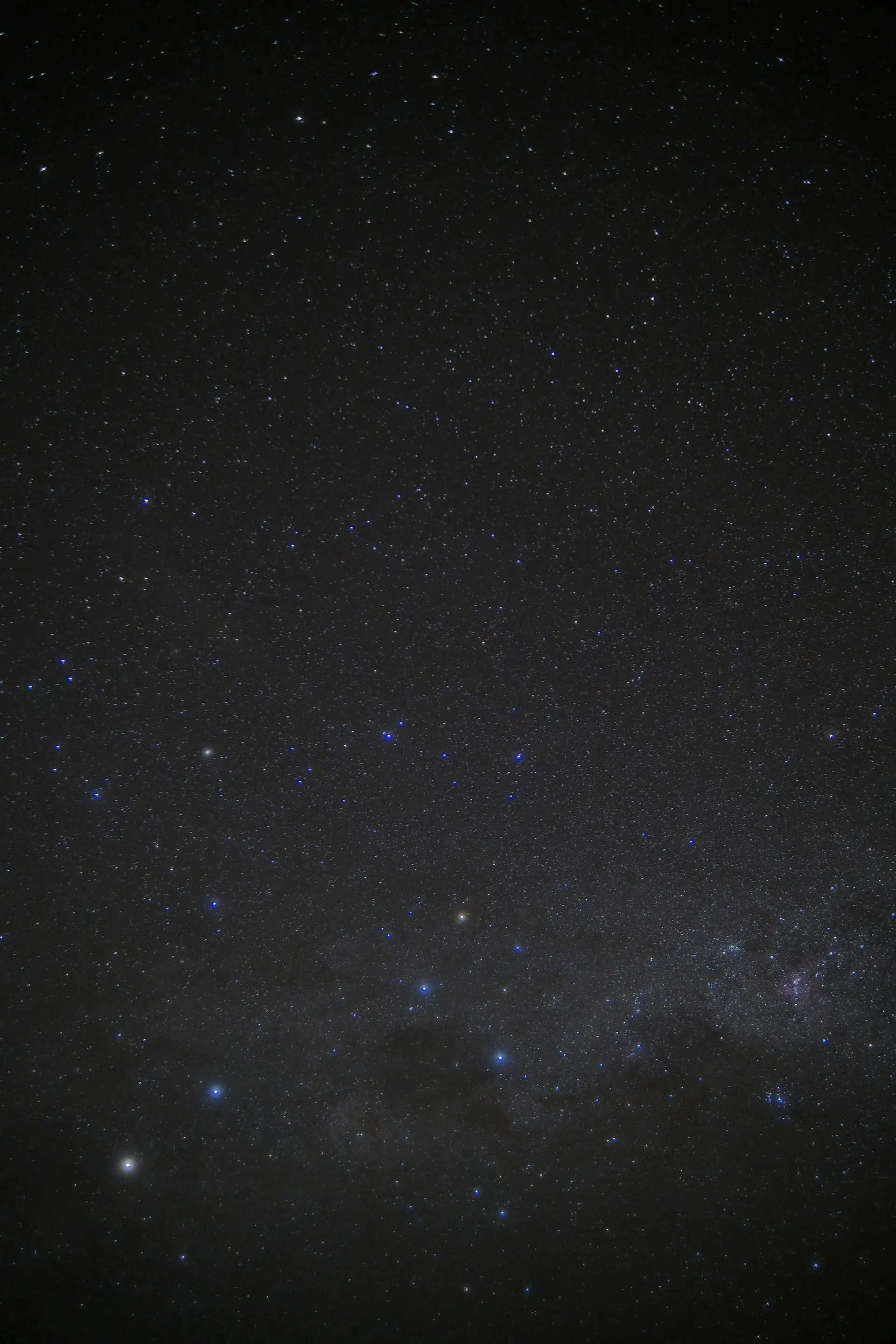 Star-filled sky over Bali during Nyepi with no artificial lights