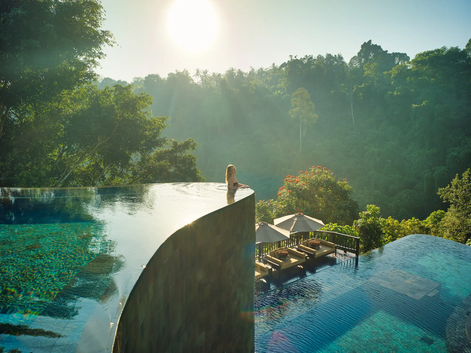 Unrushed Christmas morning in Bali luxury resort