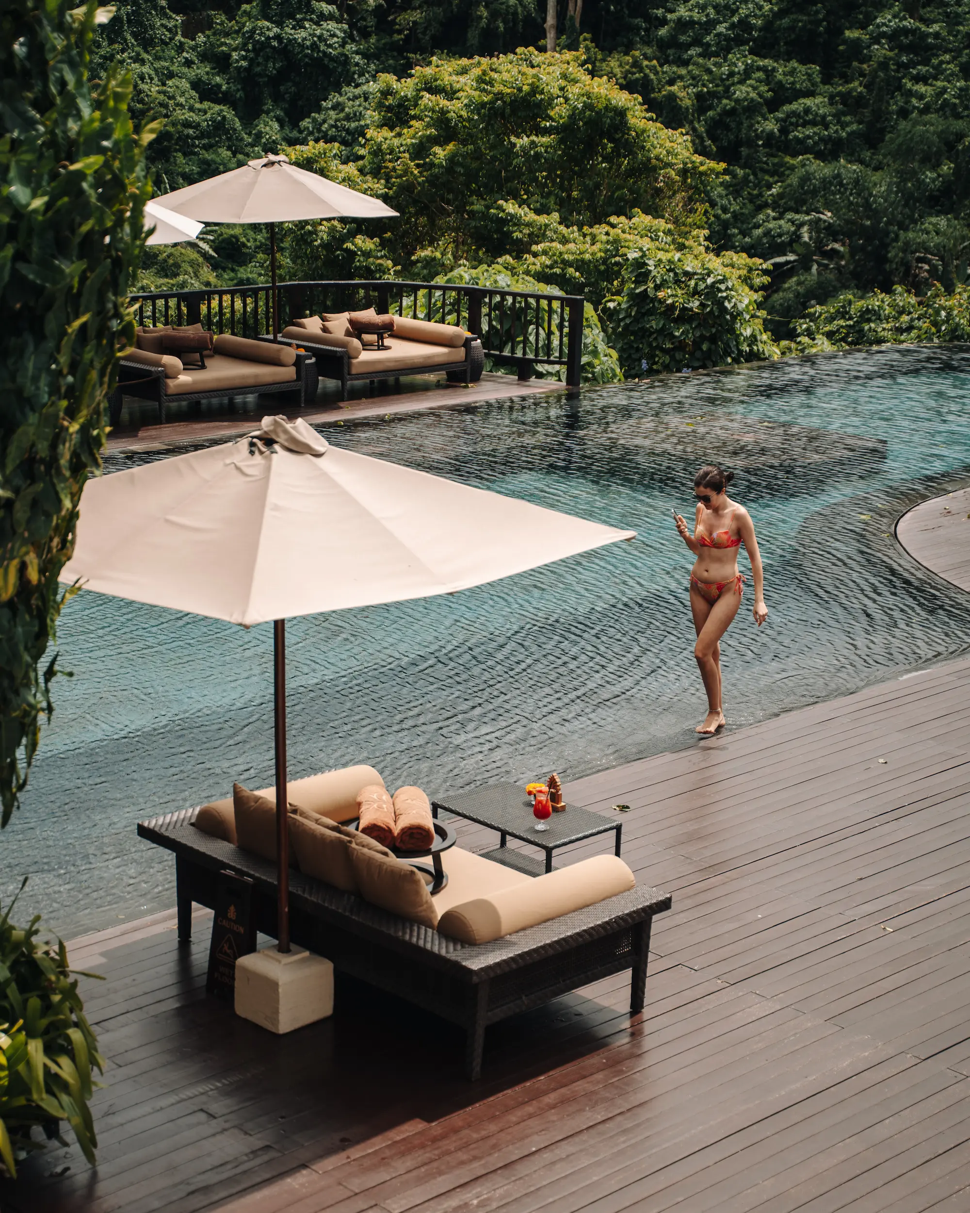 Luxury tropical Christmas in Bali resort