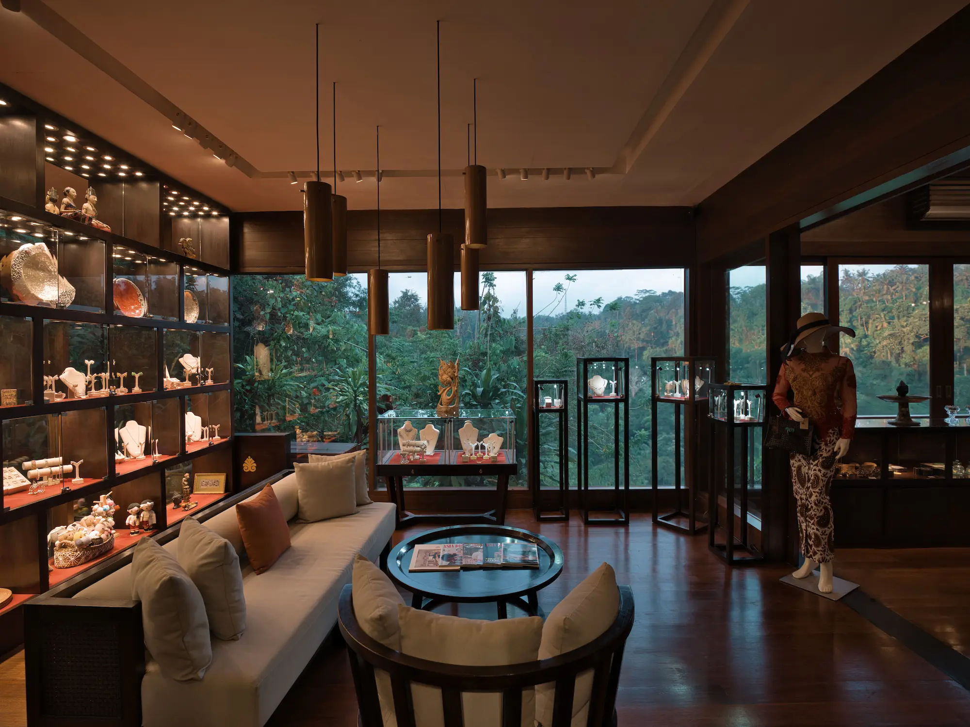 Fine jewellery experienced as sculptural objects at Hanging Gardens of Bali