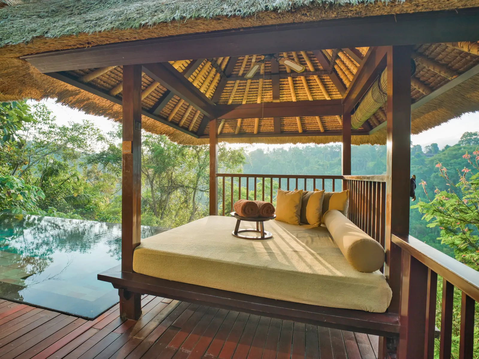 Private pool villa at Hanging Gardens of Bali during Galungan in Ubud