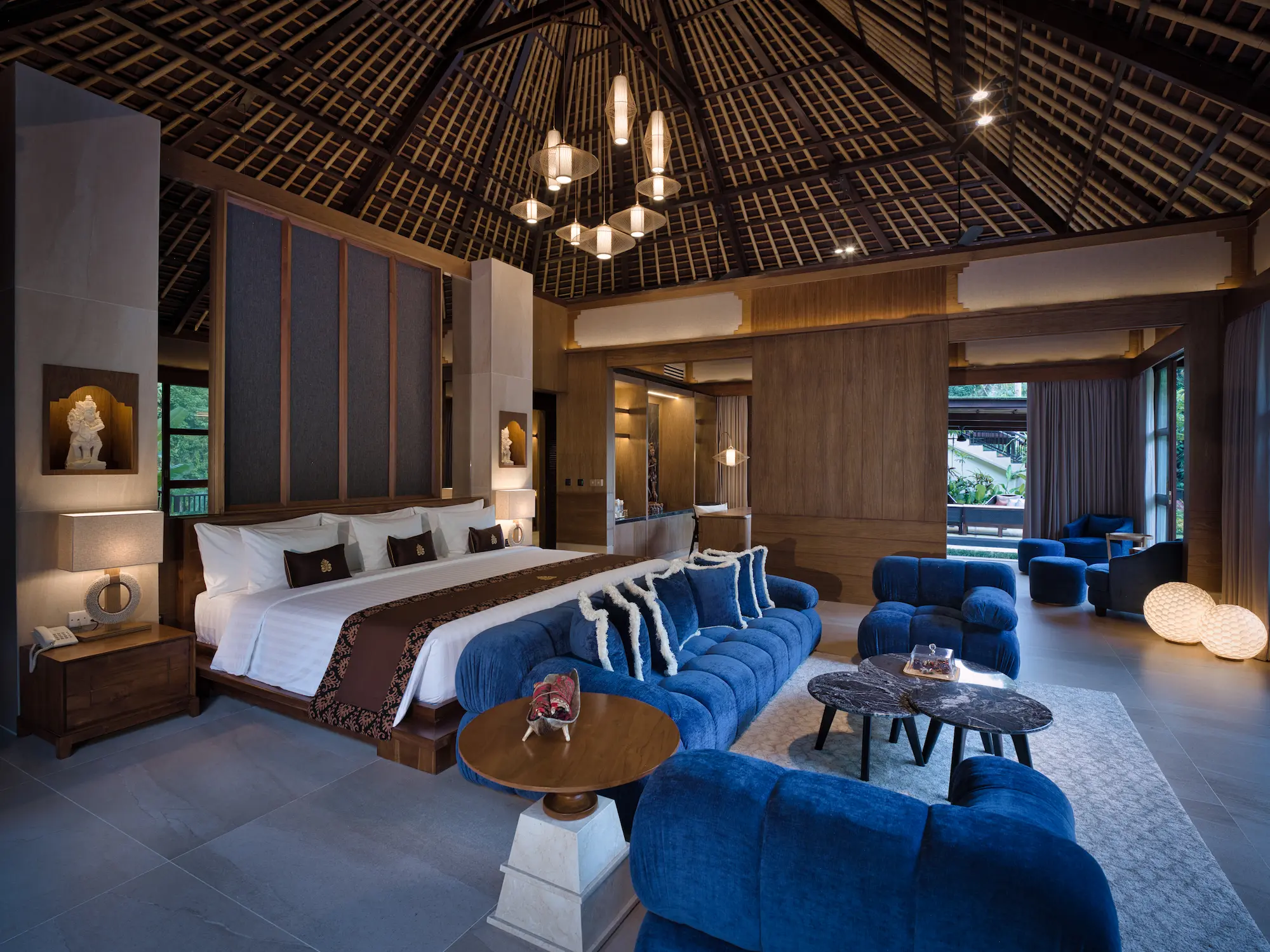 Ultra-luxury Bali villa featuring full staff, in-villa spa, private chefs, and event space for weddings or groups