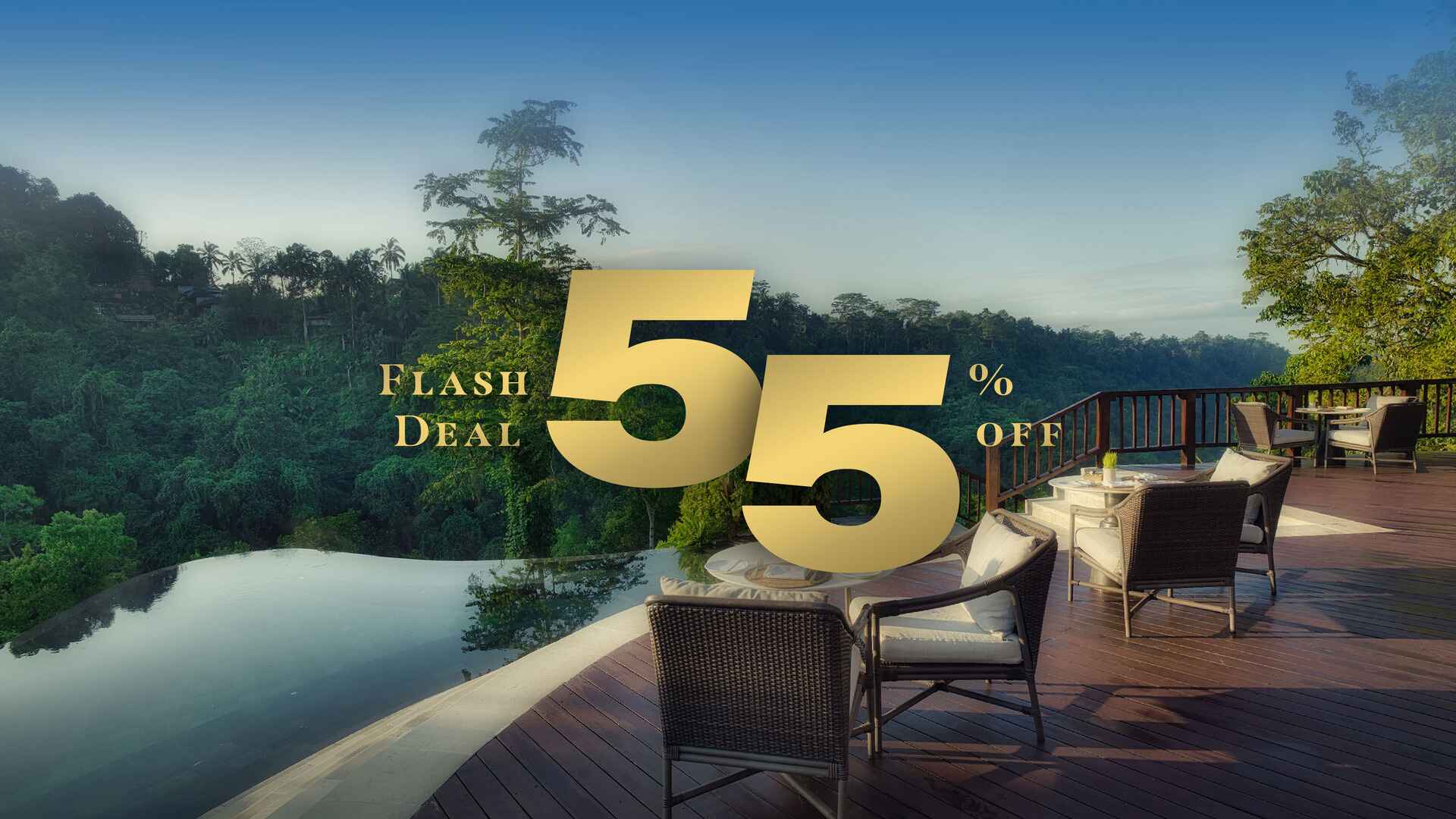Special Offer - Congrats! Your Jungle Bali Paradise Awaits with 55% OFF