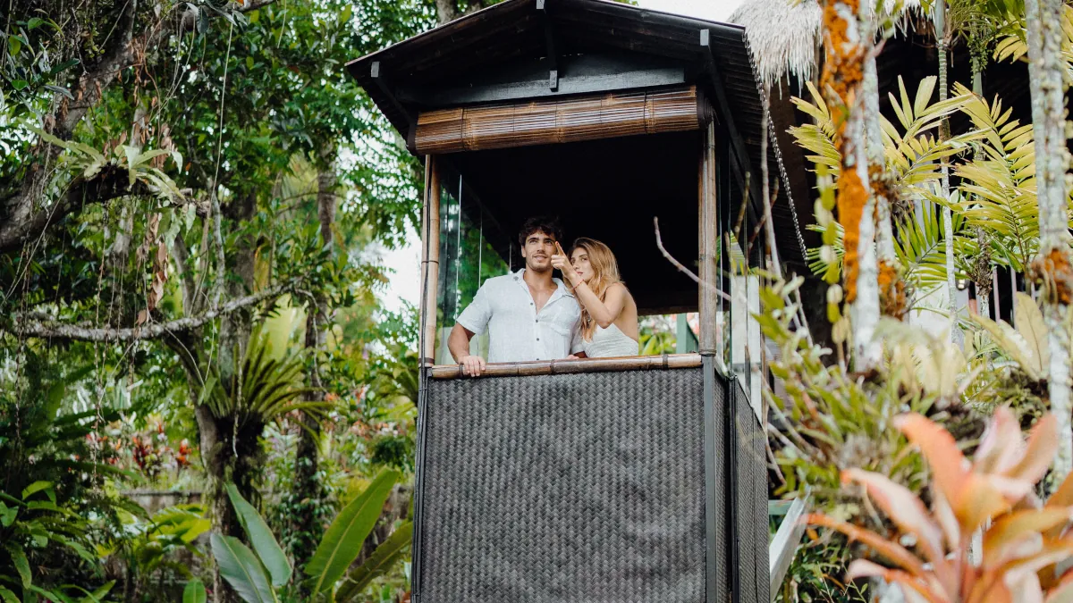 Private funicular journey through the rainforest to The Hidden Palace Bali