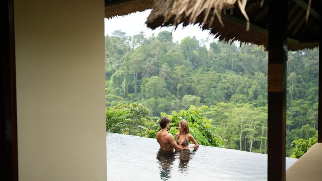 Private villa proposal Ubud rainforest luxury Bali