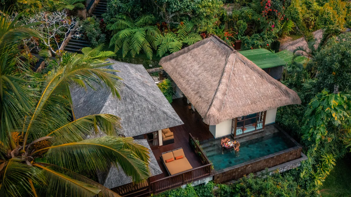 Romantic private pool villa for couples at Hanging Gardens of Bali in Ubud