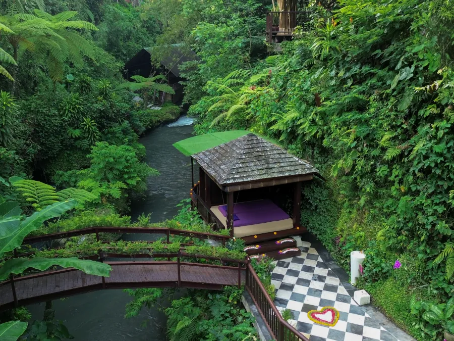 Spa by the River at Hanging Gardens of Bali luxury wellness retreat in Ubud