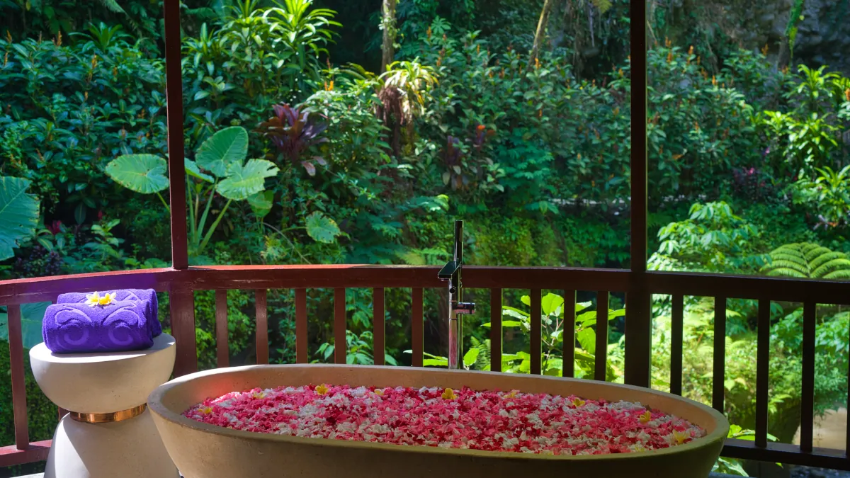 Spa by the River luxury wellness experience at Hanging Gardens of Bali in Ubud